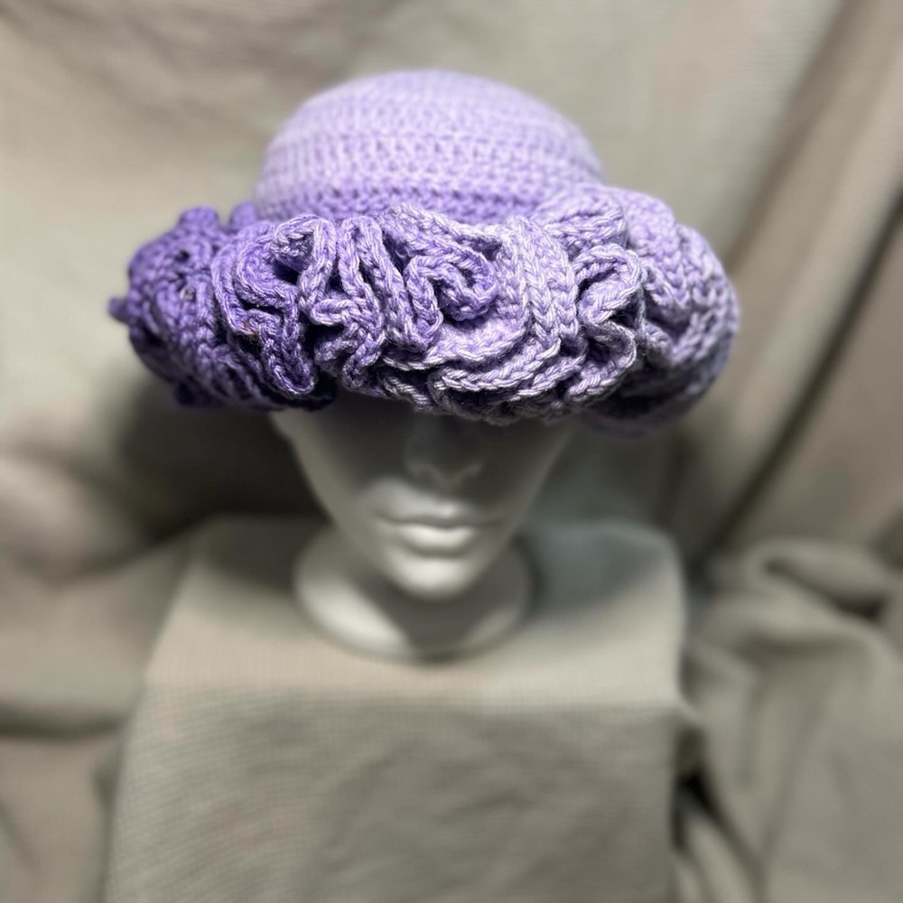 Violet Luxe Ruffle Hat - Picture 3 of 4